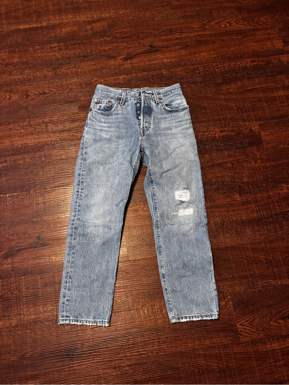 Classic Light Blue Levi’s 501 Relaxed Fit Jeans
